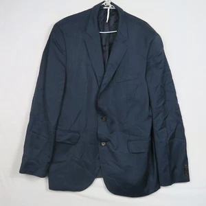 Hugo Boss Mens Suit Blazer Jacket 56 or Large Blue Formal The James4 Work Wool - Picture 1 of 9