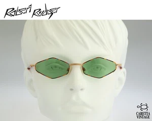 Robert Rudger 1590 163 C0, Vintage 90s colorful hexagon sunglasses women, NOS - Picture 1 of 10