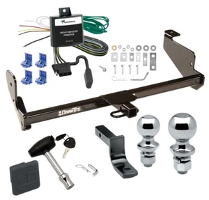Trailer Hitch For 00-04 Focus Sedan Deluxe Package Wiring 2" 1-7/8" Balls + Lock - Picture 1 of 12