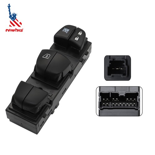 Master Window Power Switch Driver Side For Nissan Rogue & Sentra 2013 ...