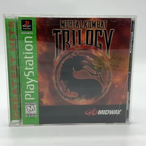 Mortal Kombat Trilogy GH PS1 PlayStation Complete In Box - Crack In Case - Picture 1 of 6