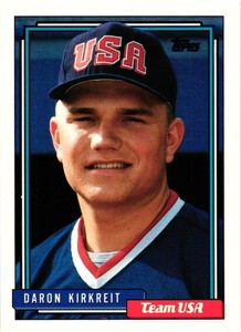 1992 Topps Traded set Break #60T Daron Kirkreit Near Mint - Free Shipping