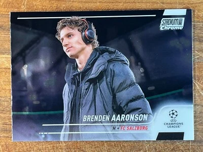 2021-22 Topps Stadium Club Chrome UCL #15 Brenden Aaronson - Image 1 of 2