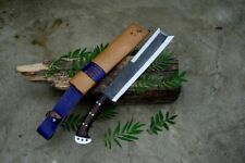 Custom Handmade Carbon Steel Blade Cleaver Machete Knife-Hunting-21-inches.