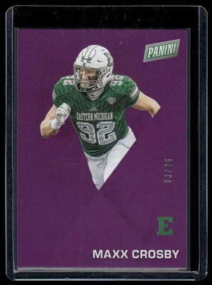 2022 Panini Father's Day #33 Maxx Crosby Purple #/25 - Image 1 of 2