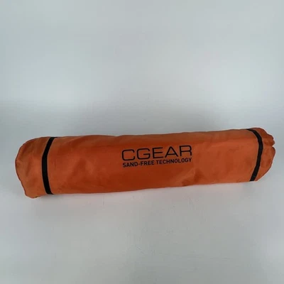 C-Gear Sand-Free Mat 3x3 ft Orange Landing Mat for Beach, Camping, Outdoor Use - Image 1 of 4