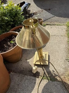 Vintage Brass Orient Express Paris Istanbul Railway Carriage Table Desk Lamp - Picture 1 of 10