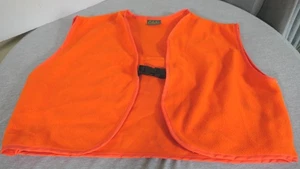 Cabela's Men's Orange 100% Polyester Fleece Fishing Hunting Vest Size 2XL USA - Picture 1 of 14