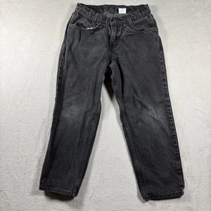 Vintage 90s Levis 550 Orange Tab Denim Jeans Size 28x23 Kids Black - Picture 1 of 9