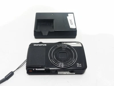 Olympus VG-170 Digital Camera 14MP 5x Optical Zoom Black - No Battery Cover - Image 1 of 4