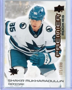 2024-25 UD PREMIER Hockey ROOKIES #171/399 San Jose Sharks Shakir Mukhamadullin - Picture 1 of 2