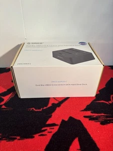 Orico Dual Bay USB 3.0 2.5 & 3.5-inch SATA Hard Drive Dock New - Picture 1 of 5