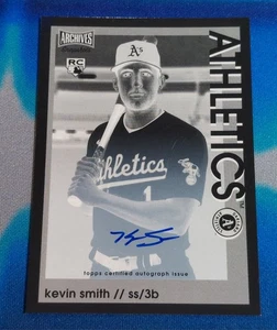 Kevin Smith 2022 Topps Archives Snapshots Negative Inverse Auto #33 Rookie /100 - Picture 1 of 2