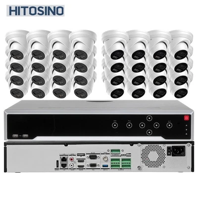 Sistema de cámara 16 canales 8 MP MICRÓFONO 4K cámara IP 4SATA POS AI M serie NVR 400Mbps lote Foto 1 de 4