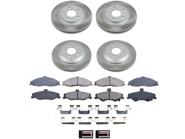 Kit de pastillas de freno y rotor delanteras y traseras para Chevy Pontiac Camaro Firebird DS12F5 Foto 1 de 1