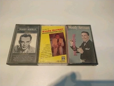 Lot Of Three  Woody Herman -Cassette Tapes- Woodchopper Ball-Collection(S) - Image 1 of 3
