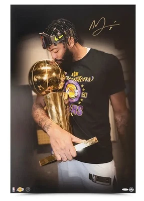 Фотография Энтони Дэвиса с автографом 20X30 Lakers «празднование чемпионата 2020 года» UDA - Изображение 1 из 2