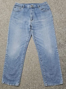 Le Shark Vintage Jeans Men's Blue Straight Zip Fly size W34 x L30 (F) - Picture 1 of 8