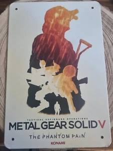 🍀 Blechschild Metallschild Gaming Metal Gear Solid Tin Sign Clean - Picture 1 of 2