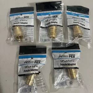 Apollo Female PEX A 3/4 in. x 1/2 in. Dia. FPT Lot of 5 EPXFA3412 - Picture 1 of 4
