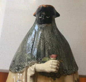 Máscara veneciana italiana figura de porcelana Commedia dell'Arte principios del siglo XX Italia - Imagen 1 de 12
