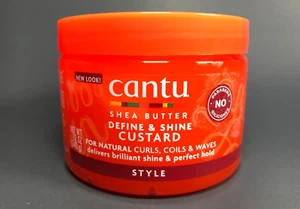 Cantu Shea Butter Define & Shine Styling Custard for Natural Curls Coils 12 oz. - Picture 1 of 3
