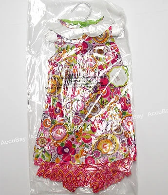 Vera Bradley CLEMENTINE Bloomers 连衣裙 9-12 个月全新带标签 — 第 1/3 张图片