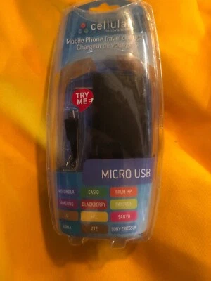 Cargador de teléfono celular de viaje móvil micro USB Black Cellular Innovations Foto 1 de 4