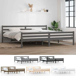 Massivholzbett Holzbett Bett Bettgestell Lattenrost Schlafzimmerbett vidaXL