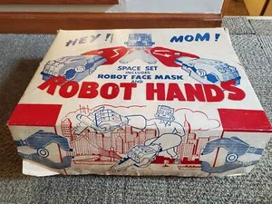 1958 Kilgore Robot Hands & Mask With Original Box No. 610 Vintage Sci-Fi - Picture 1 of 10