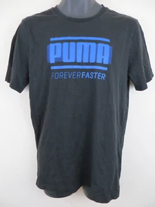 Puma T Shirt Sport Palestra Blu Nero Maglia Adulto T-Shirt Uomo Medium M - Foto 1 di 5