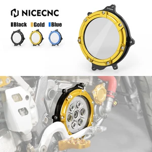 NICECNC Clear Engine Clutch Cover For Suzuki DRZ400 400SM 400S 400E 2000-2024 - Picture 1 of 11