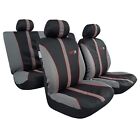 Car Seat Covers For MG ZS ZST Accessories, Black Grey Poly Cotton Full Set