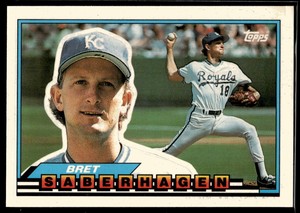 1989 Topps Big #6 Bret Saberhagen Very Good