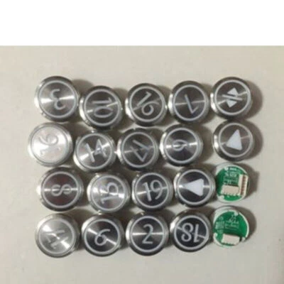 10PCS/lot NEW OEM KONE Elevator Round Button KDS50 / KDS300 DC10-30V Red Light - Image 1 of 4