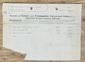 1922 Letterhead Chicago Illinois Ginn and Company Educational Publishers - Picture 1 of 6