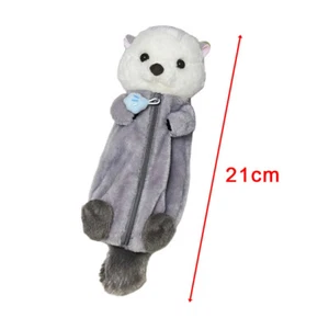 Plush Sea Otter Pencil Case Portable Pen Marker Holder School Supplies Pen B _in - Picture 1 of 9