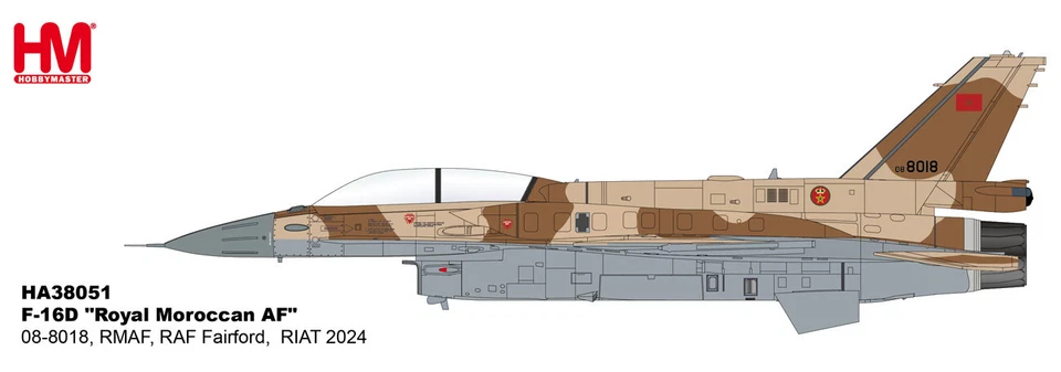 Hobby Master 1/72 HA38051 F-16D Fighting Falcon Moroccan AF RIAT 2024 INSTOCK!! - Image 1 of 1