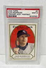 2005 Topps Cracker Jack Alex Rodriguez PSA Graded 9 New York Yankees MINT A-Rod