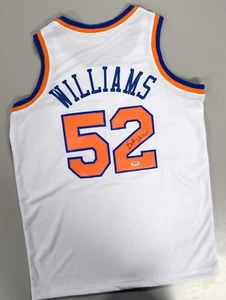 Buck Williams Signed Custom New York Knicks White Jersey PSA COA - Picture 1 of 4