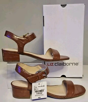 Liz Claiborne  LC Renny Cognac Heels Size 9 M - Image 1 of 4
