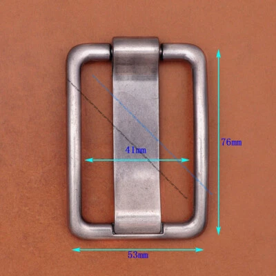 41mm Hombres Retro Ancho Pin Cintura Cuero Cinturón Único Hebilla Punta Clips Repuesto Foto 1 de 4