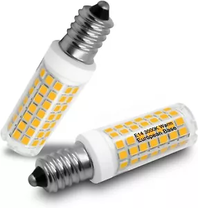 E14 LED Bulb Warm White 3000K | Flicker-Free | European Base 120V - Picture 1 of 3