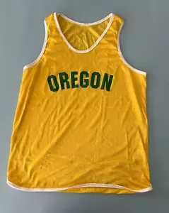 Oregon Ducks Track & Field Sprinters 1970s Middle Distance Top Singlet - XL - Picture 1 of 4