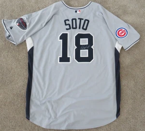 Majestic National All Star Game Cubs Geovany Soto signed baseball jersey XL 2008 - Picture 1 of 13
