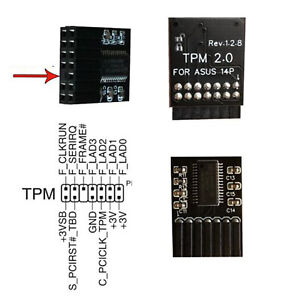 Module TPM 2.0 20 broches 14 broches LPC pour ASUS SPI M R 2.0