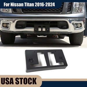 Front License Plate Bracket Mount Holder Bracket For Nissan Titan 2016-2024 US - Picture 1 of 23