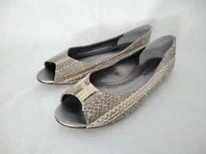 Johnston & Murphy Shoes Womens Size 7 Flats Slip On Faux Snakeskin - Picture 1 of 8