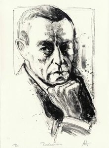 Andreas Noßmann - "Rachmaninov" - Original Lithografie 2010 - Picture 1 of 2