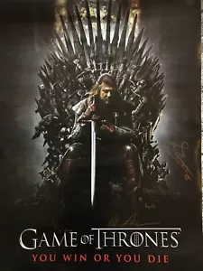 Póster firmado elenco de Juego de Tronos con pruebas fotográficas 60x90 cm - Imagen 1 de 2